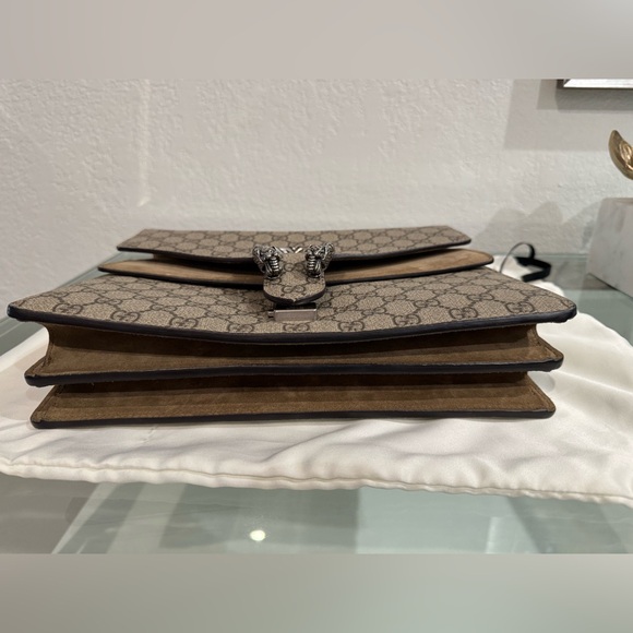 Gucci Beige and Brown Dionysus Medium GG Shoulder Bag - Picture 11 of 17